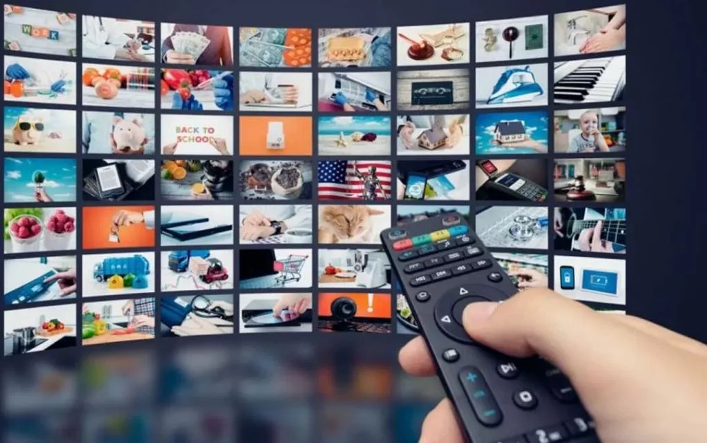 Diagram illustrating IPTV network connection